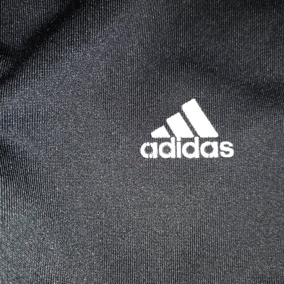 Adidas Climalite Ladies Capri Length Elastic Waist Black Leggings - Picture 3 of 8